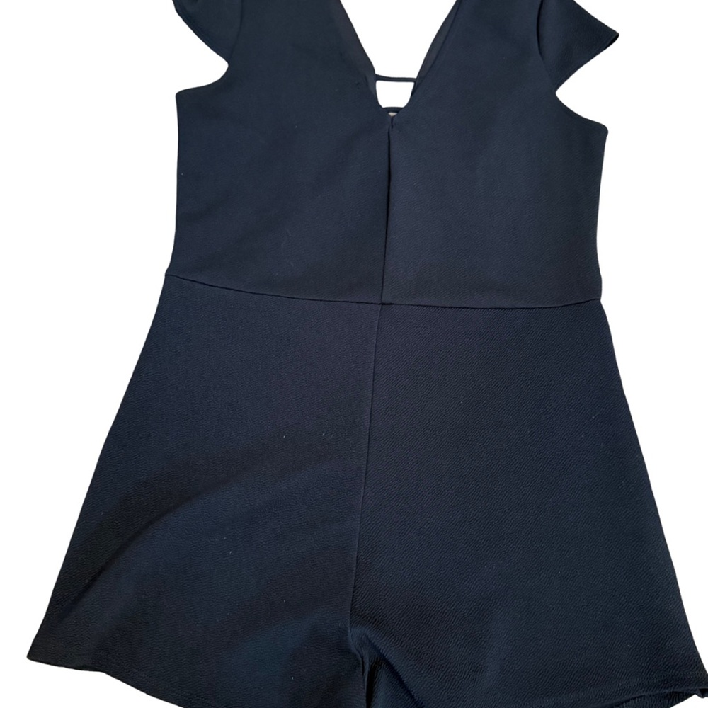 Charlotte Russe Black Romper Womens XL Y2K Made USA Sleeveless Night Out - Picture 2 of 10